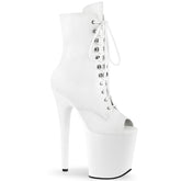 8 Inch Heel FLAMINGO-1021 White Pu